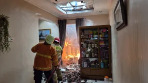 350 Juta Rupiah Melayang Akibat Kebakaran Kontrakan dan Rumah Warga di Jatiasih