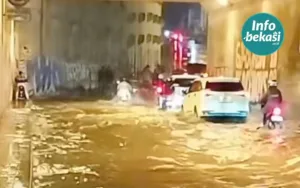 Genangan Air Landa Underpass Tambun, Diduga Lantaran Pompa Mati