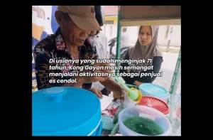 Belajar dari Kong Gayan, Berkah Jualan Es Cendol Keliling Mampu Hidupi 3 Anaknya