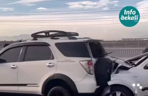 Ini Penyebab 4 Mobil Tabrakan Beruntun di KM 36 Ruas Tol MBZ