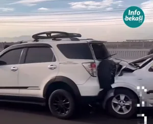 Ini Penyebab 4 Mobil Tabrakan Beruntun di KM 36 Ruas Tol MBZ