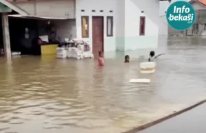 Banjir Rob Pesisir Utara Bekasi Masuk Hari Keempat, Ketinggian Air Lebih Besar