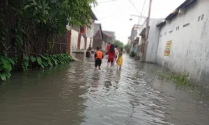 Potret Genangan Air di Permukiman Penduduk Bekasi Usai Diguyur Hujan Awet
