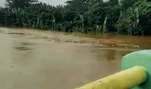 Kali CBL Meluap Akibat Hujan Deras, Warga: Udah Kayak Lautan