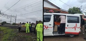 Wanita Muda Meninggal Tertabrak Kereta Barang di kampung Tugu