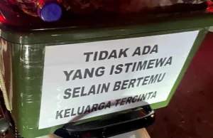 Bikin Ngakak dan Terharu, Ini Deretan Tulisan di Motor Para Pemudik
