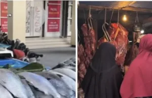 Warga Bekasi “Berburu” Daging di Pasar Ciplak Buat Lebaran