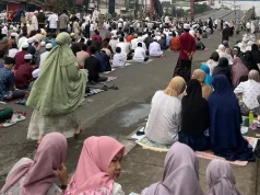 Potret Suasana Salat Idulfitri di “Planet” Bekasi Pagi Ini