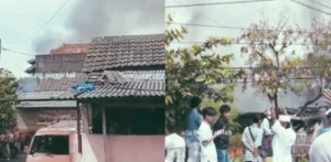 Rumah di Pinggir Sasak Kali Teluk Pucung Terbakar, Penyebab Belum Diketahui