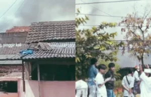 Rumah di Pinggir Sasak Kali Teluk Pucung Terbakar, Penyebab Belum Diketahui