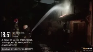 Diduga Korsleting Meteran Listrik, Gudang Sembako Pondok Grosir Terbakar