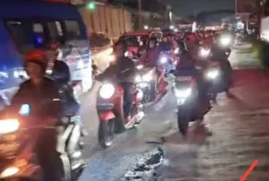 Jelang H-7 Idulfitri, Jalan Diponegoro Tambun Padat Tanda-tanda Pemudik Mulai Muncul