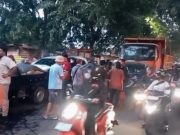 Tabrakan Beruntun di Dekat Grand Wisata, 8 Kendaraan Ringsek