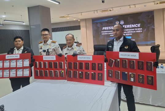 Puluhan Tenaga Kerja Asing Ilegal Diciduk Imigrasi, Mayoritas Warga Asal Tiongkok