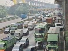 Perbaikan Aspal KM 27, Arus Tol Japek Padat dari Cakung hingga Cikarang Barat