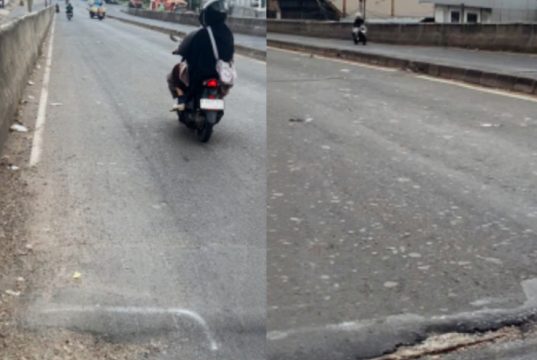 Sambungan Flyover Cipendawa Berlubang Bakal Diperbaiki Pekan Ini