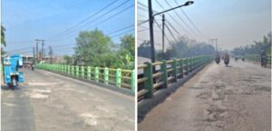 Aspal Berlobang dan Bergelombang, Jalan Jembatan Kali CBL Bikin Pengendara Was-Was