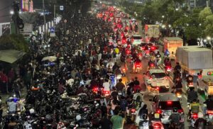 Info Lalu Lintas Depan Plaza Patriot, Ramai Padat Ada Nobar Pildun