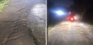 Jalan Tambun Sungai Angke Tarumajaya Rusak Parah, Jalur Alternatif Tak Berfungsi