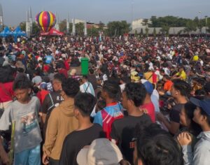 Ribuan Warga Padati Plaza Patriot Nobar Pildun Argentina Lawan Swiss