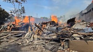 Lapak Usaha Kusen di Jatiasih Terbakar, Penyebab Belum Diketahui