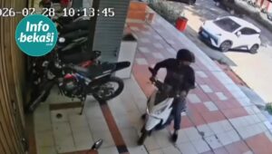 Rusak Gembok Rantai, Motor Digasak di Parkiran Ruko MGT, Korban Sudah Lapor Polisi