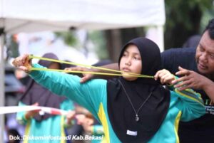 Sepanjang Agustus Penuh Senam dan Lomba Olahraga Tradisional di Kabupaten Bekasi