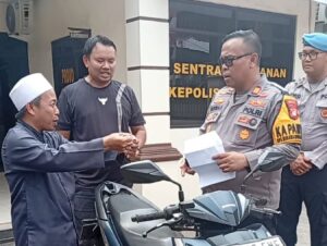 Hilang Lima Bulan, Motor Ustaz Ujang Kembali ke Tangan Lewat Razia Gabungan