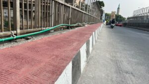 Trotoar di Area Flyover Caman Kini Lebih Lega dan Rapi Usai Penataan Kabel