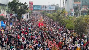 Animo Warga Bekasi Nonton Karnaval Kebudayaan Festival Pesona Nusantara
