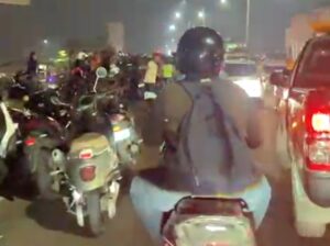 Laka Lantas di Flyover Kranji Kota Bekasi Picu Kemacetan Malam Hari