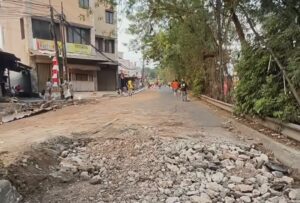 Peningkatan Jalan Pasar Kecapi, Pengendara Diimbau Ambil Jalur Alternatif