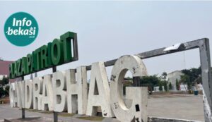 Belum Lama Diperbaiki, Huruf Landmark Plaza Patriot Candrabhaga Raib