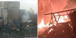 Lapak di Pinggir Jalan Kali Tanggul Rawa Silam Hangus Dilalap Si Jago Merah