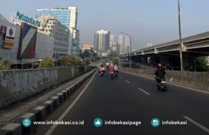 Potret Suasana Jalanan Kota Bekasi Saat Lenggang Terasa Plong !