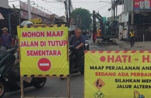Perbaikan Struktur Jalan, Ruas KH Masud-Simpang Lima Tridayasakti Ditutup Sementara