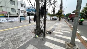 Belum Lama Dibangun, Trotoar Jalan Jenderal Sudirman Kranji Sudah Kumuh
