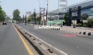 Pagar Median Jalan Sudirman Dibongkar, Bakal Diganti Penyeberangan Pejalan Kaki